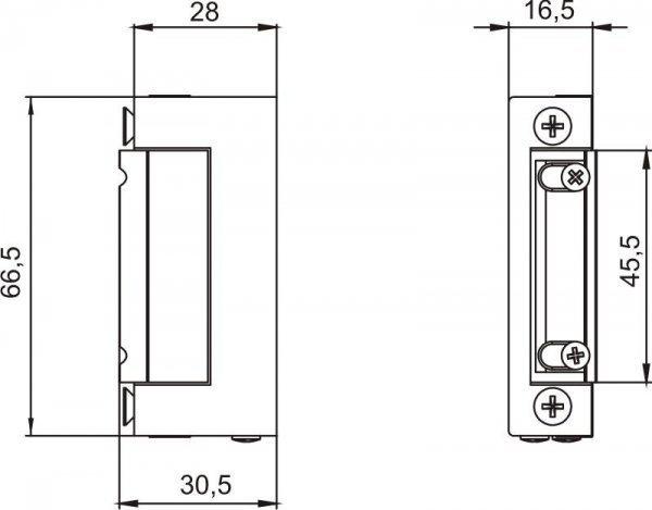 ZACZEP ELEKTROMAGNETYCZNY BEZ WYŁĄCZNIKA (1 SZT)