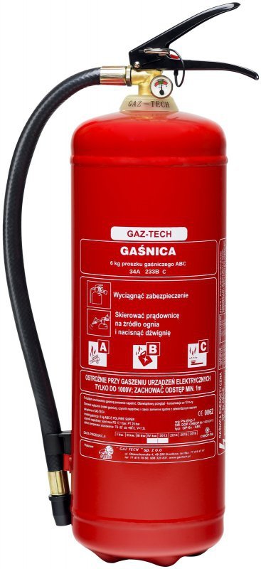 GAŚNICA PROSZKOWA 6KG (1 SZT)