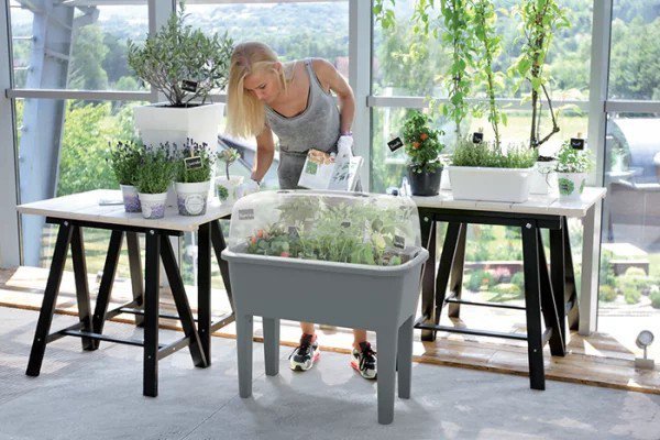 SZKLARNIA RESPANA PLANTER SET SZARY KAMIENNY (1 SZT)