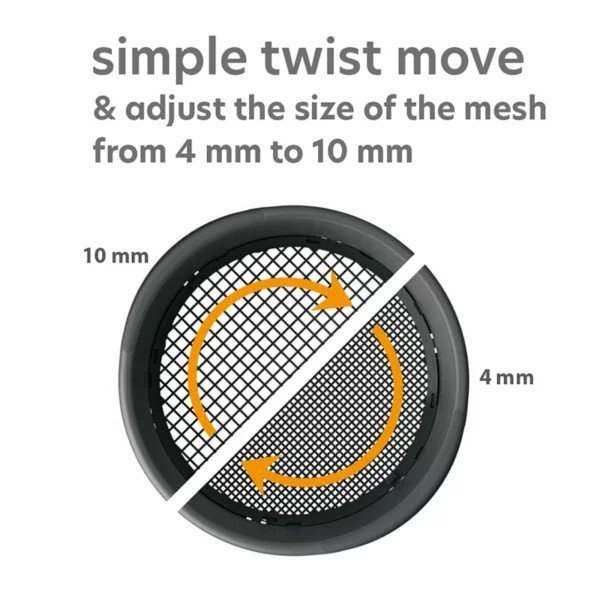 SITKO OGRODOWE RESPANA GARDEN SIEVE - CZARNE (1 SZT)