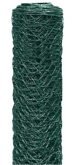 SIATKA HEKSAGONALNA W PCV DRUT 0.8MM 50CM*10MB OCZKO 13MM (10 MB)