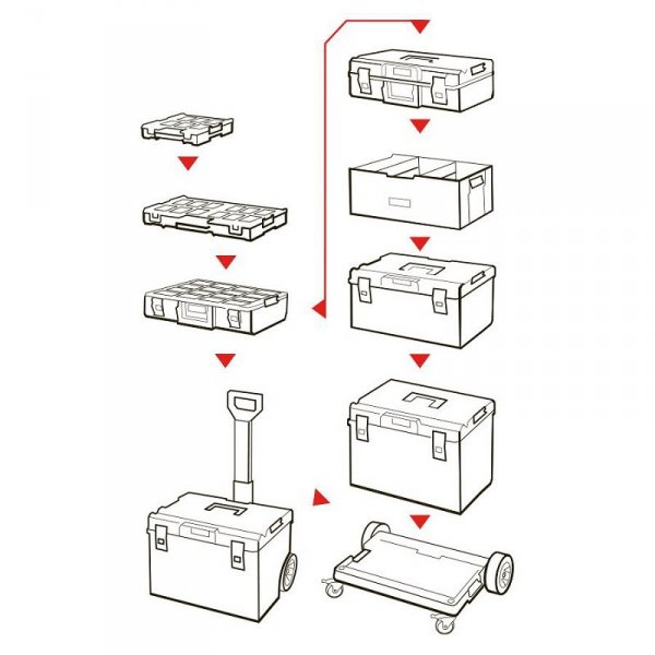 SKRZYNKA NARZĘDZIOWA QBRICK ONE SYSTEM 450 TECHNIK (1 SZT)
