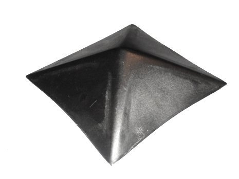DASZEK METALOWY NA SŁUPEK OGRODZENIOWY 120*120MM (10 SZT)