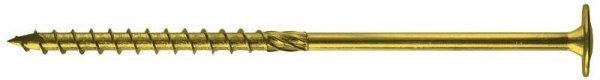 WKRĘT DO DREWNA Z KOŁNIERZEM NA TORX OCYNK ŻÓŁTY 8*60MM T40 (50 SZT)