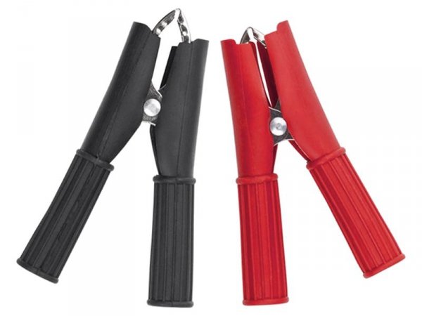 ZŁĄCZE KROKODYL 30A IZOLOWANE CZARNE DŁ.74MM (1 SZT)