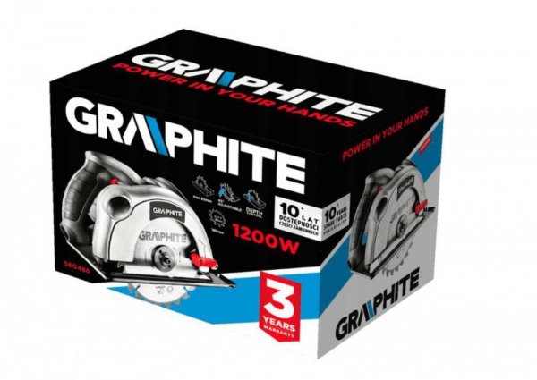 PILARKA TARCZOWA 1200W 185MM GŁĘBOKOŚĆ CIĘCIA 65MM (1 SZT)