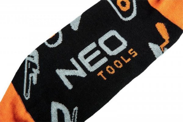 SKARPETY KOLOROWE NEO TOOLS, ROZMIAR 43-46 (1 PAR)