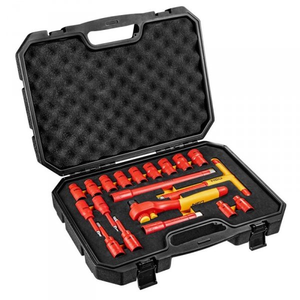 ZESTAW KLUCZY NASADOWYCH 1/2&#039;&#039;, 1000V,  19 SZTUK (1 KPL)