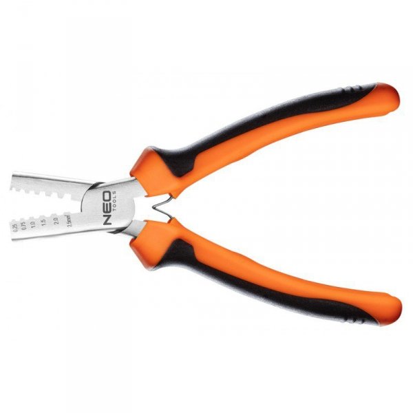 SZCZYPCE DO ZACISKANIA KOŃCÓWEK 0.25-2.5MM2, 140MM (1 SZT)