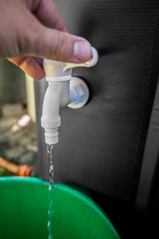 SKŁADANY POJEMNIK NA DESZCZÓWKĘ, 500 L, PVC (1 SZT)