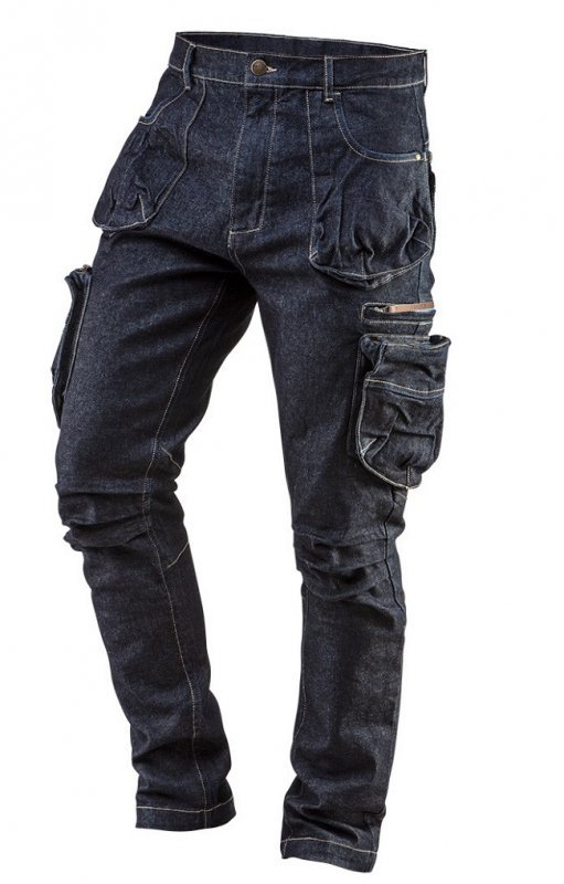 SPODNIE ROBOCZE 5-KIESZENIOWE DENIM ROZMIAR L (1 SZT)