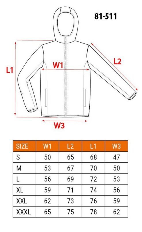 BLUZA ROBOCZA PREMIUM DWUWARSTWOWA ROZMIAR M (1 SZT)