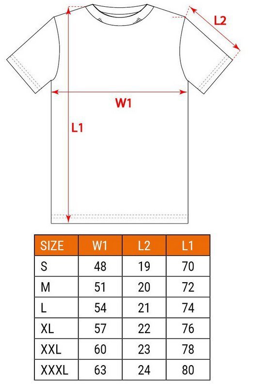 T-SHIRT CIENIOWANY DENIM, ROZMIAR XXL (1 SZT)