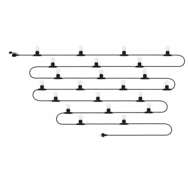 GIRLANDA 20M + 22 ŻARÓWKI FILAMENT (1 SZT)