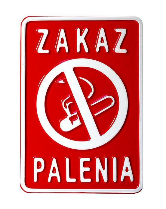 TABLICA 15*20CM ZAKAZ PALENIA (1 SZT)