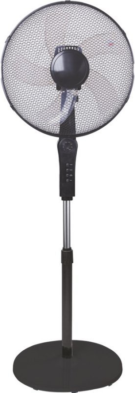 WENTYLATOR PODŁOGOWY 40CM CZARNY Z PILOTEM (1 SZT)