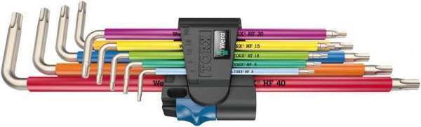 ZESTAW KLUCZY TRZPIENIOWYCH TORX 3967/9 TX SXL MULTICOLOUR (1 KPL)