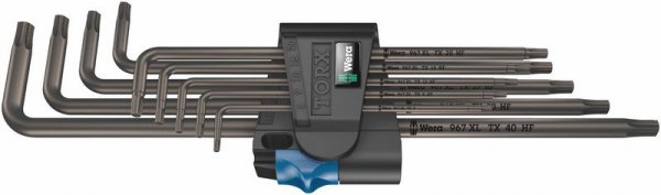 ZESTAW KLUCZY TRZPIENIOWYCH TORX, DŁUGICH, 9CZĘŚĆ (1 KPL)