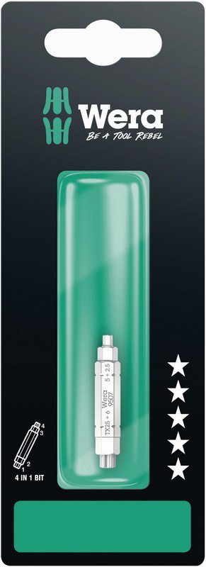 BIT 4W1 9507 SB, NA BLISTRZE, 2.5,5,6,TX25 X 37 MM (1 SZT)
