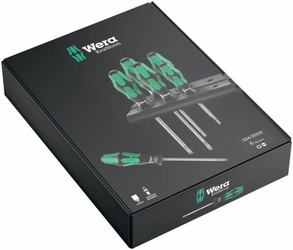 ZESTAW WKRĘTAKÓW KRAFTFORM LASERTIP + WIESZAK, 6CZ (1 KPL)