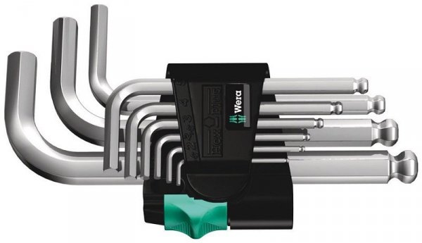 ZESTAW KLUCZY IMBUSOWY HEX-PLUS KRÓTKI Z KULKĄ 9SZT. (1 KPL)