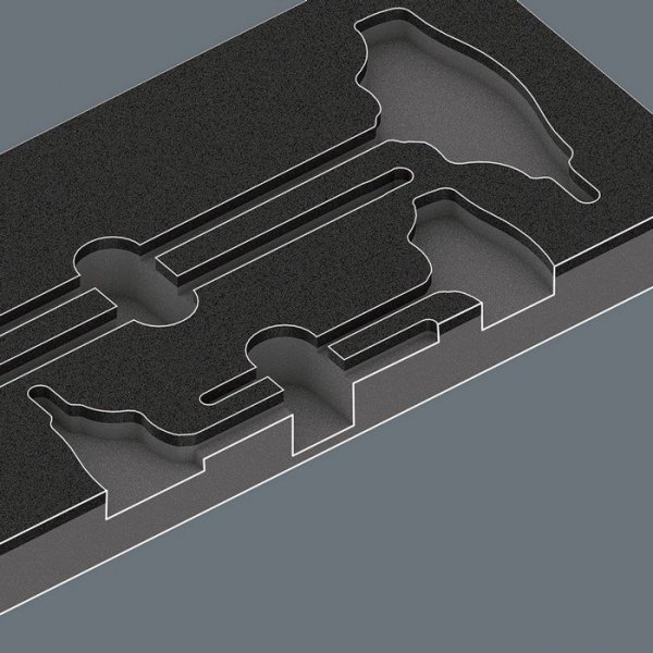 WKŁADKA PIANKOWA Z WKRĘTAKAMI DO ŚRUB I WKRĘTÓW TORX 14CZ, (1 KPL)