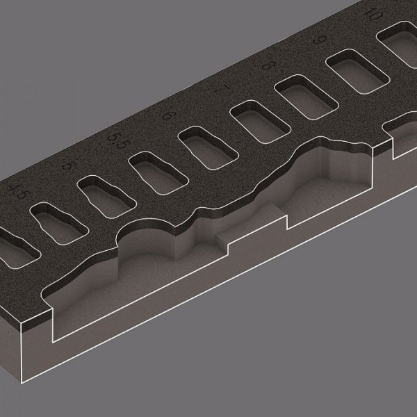 WKŁADKA PIANKOWA ZYKLOP 1/4&#039;&#039; 8000 A, SET 1, 37CZ. (1 KPL)