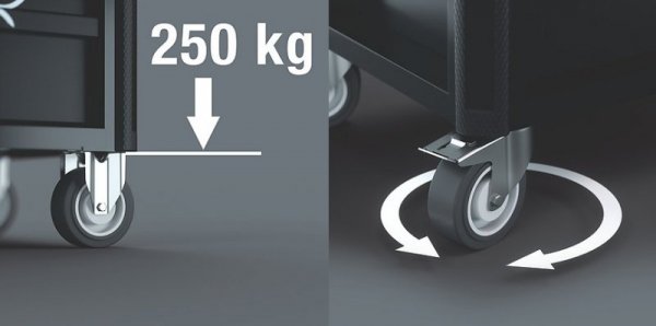 WÓZEK WARSZTATOWY 1 TOOL REBEL 9700 Z WYPOSAŻENIEM, 78CZ. (1 KPL)