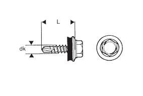 WKRĘT SAMOWIERTNY 4.8*25MM RAL 8017 (5 STO)