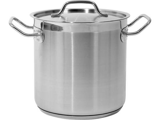 GARNEK WYSOKI Z POKRYWKĄ ZE STALI NIERDZEWNEJ 20X20 CM, 6.6L (1 SZT)