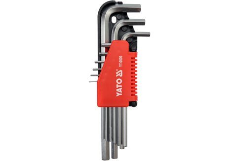 KLUCZE HEX ZESTAW 9-CZĘŚCIOWY 1,5-10MM (1 KPL)