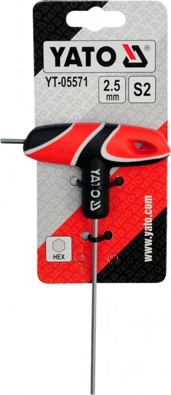 KLUCZ TRZPIENIOWY HEX Z RĘKOJEŚCIĄ 6MM (1 SZT)