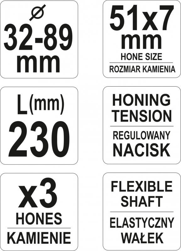 HONOWNICA DO CYLINDRÓW 32-89MM (1 SZT)