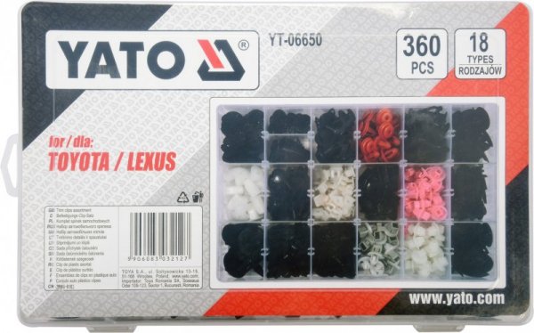KOMPLET SPINEK SAMOCHODOWYCH TOYOTA/LEXUS 360SZT (1 SZT)