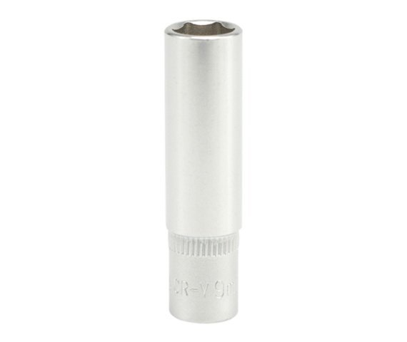 NASADKA DŁUGA 6-KĄTNA CHROMOWANA 1/4&#039;&#039; 9MM (1 SZT)