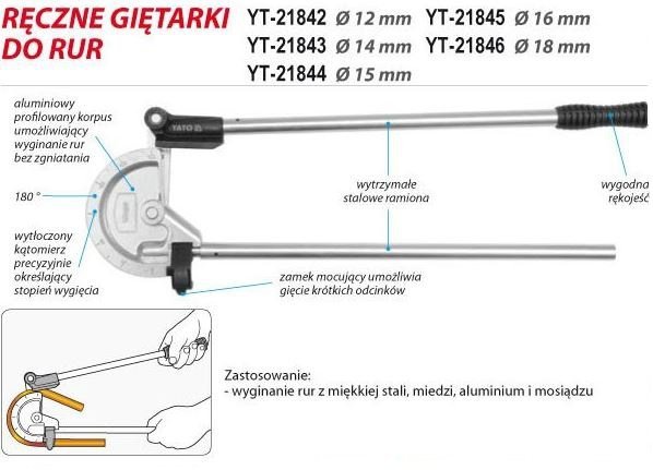 GIĘTARKA DO RUR 16MM (1 SZT)