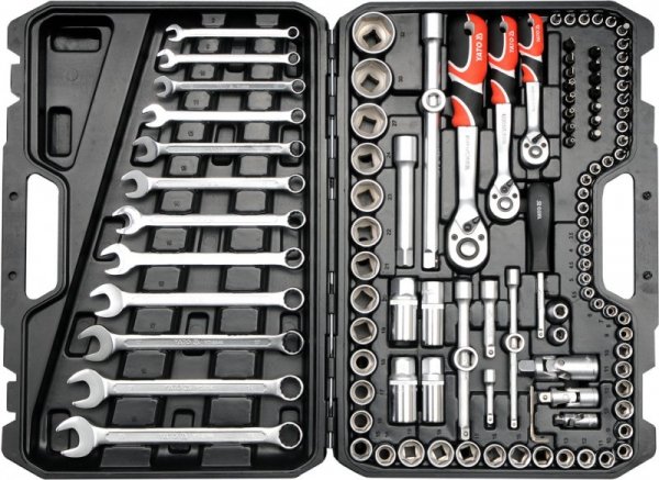 ZESTAW NARZĘDZIOWY 1/4&#039;&#039; 3/8&#039;&#039; 1/2&#039;&#039; 111CZĘŚCI XL (1 KPL)