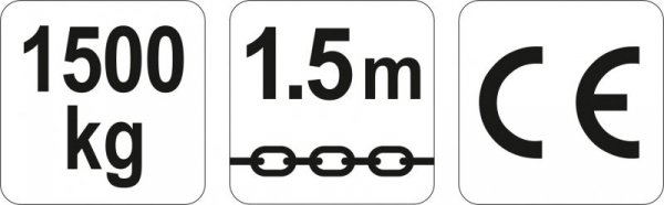 WCIĄGNIK ŁAŃCUCHOWY - DŹWIGNIOWY 1.5T (1 SZT)