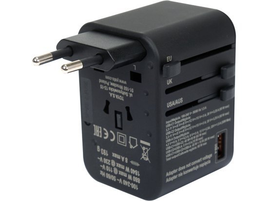 ADAPTER PODRÓŻNY UNIWERSALNY USB-C PD 65W (1 SZT)