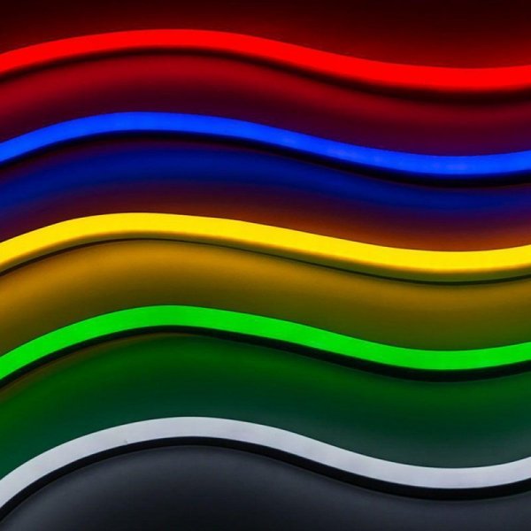 Neon Flex V-TAC 24V IP68 10mb Cięcie co 5cm 6,5W/m IP68 VT-554 Kolor Żółty 260lm