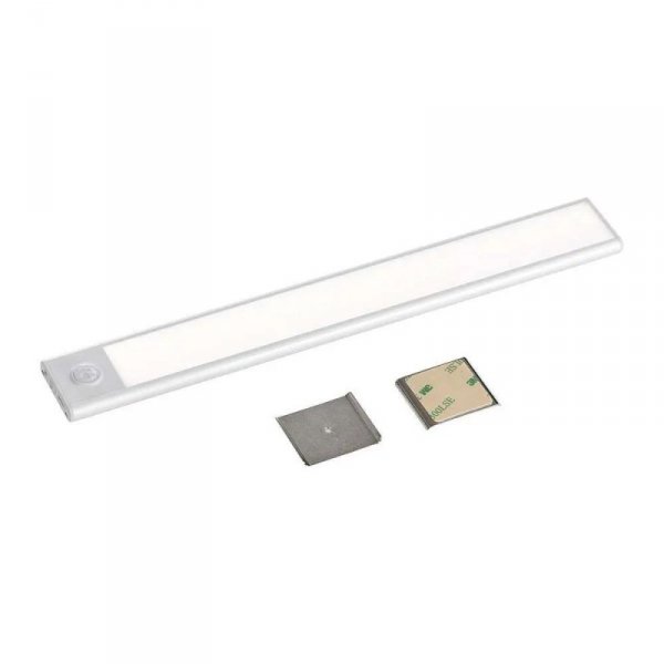 Oprawa podszafkowa V-TAC 2,5W LED Srebrna Czujnik Ruchu Ładowanie USB 60cm VT-8143 4000K 260lm