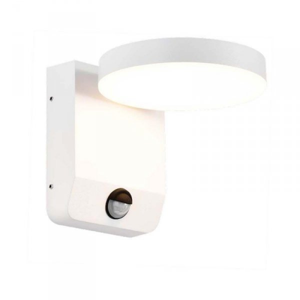 Projektor Oprawa Elewacyjna V-TAC 17W LED Czujnik Ruchu Okrągła Biała IP65 VT-11020S 3000K 2520lm