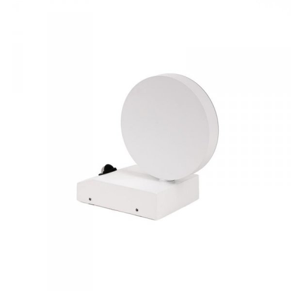 Projektor Oprawa Elewacyjna V-TAC 17W LED Czujnik Ruchu Okrągła Biała IP65 VT-11020S 4000K 2520lm