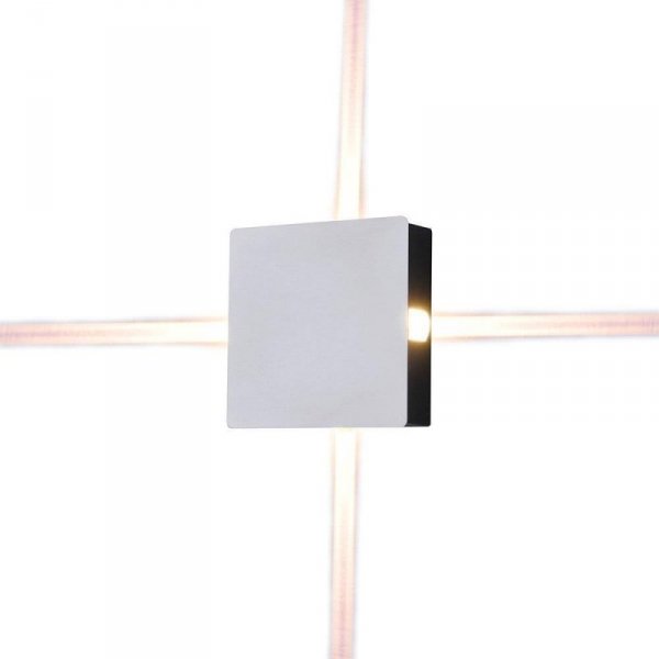 Oprawa Ścienna V-TAC 4W LED IP65 Biały Kwadrat VT-704 4000K 428lm
