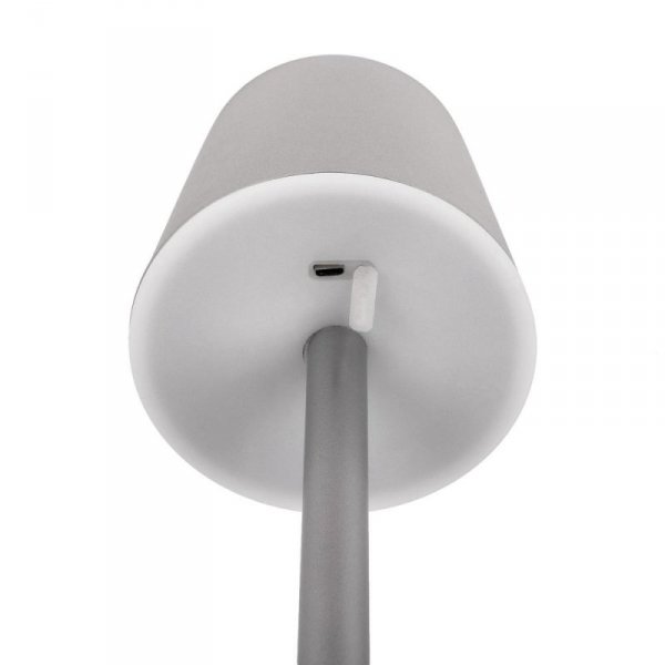 Lampka Biurkowa Nocna V-TAC 3W LED Ładowanie Ściemnianie Szara VT-7703 4000K 70lm