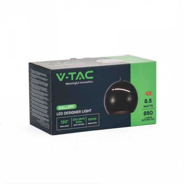 Oprawa Zwieszana V-TAC LED 8,5W 120cm Czarna VT-7796 3000K 850lm
