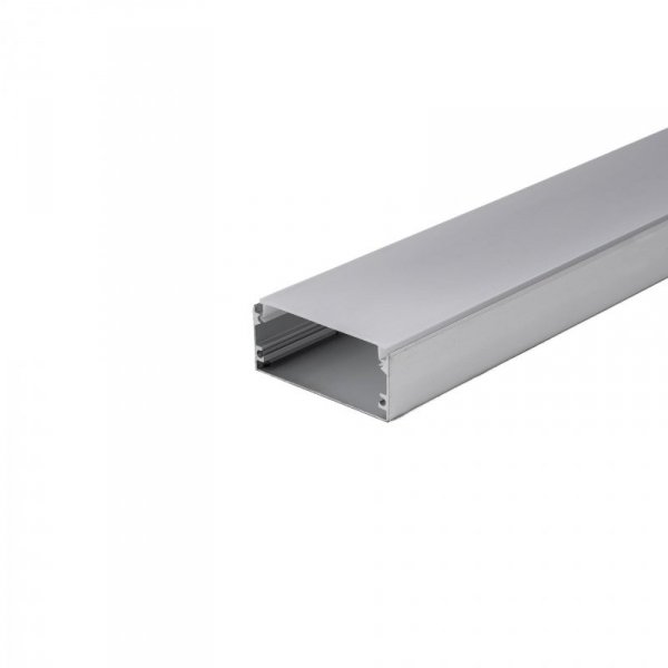 Profil Aluminiowy V-TAC 2mb Anodowany, Klosz Mleczny 20x50mm VT-8206