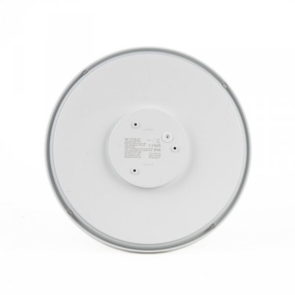 Plafon V-TAC 24W LED Okrągły 35cm Natynkowy Pilot Czujnik Ruchu IP44 Biały VT-8624S 3000K 2500lm
