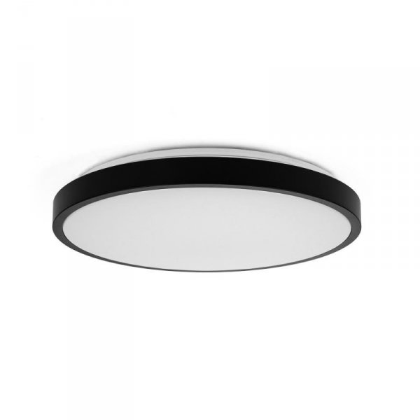 Plafon V-TAC 36W LED Okrągły 35cm Natynkowy IP44 Czarny VT-8630B 4000K 3820lm