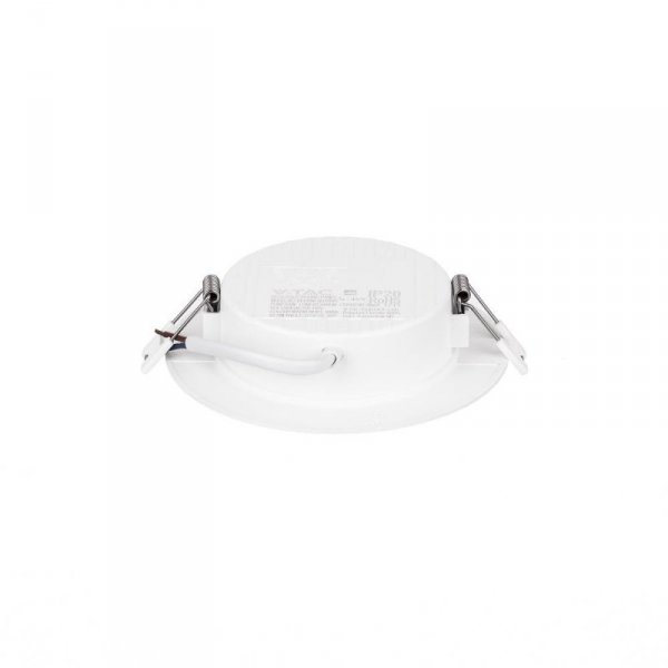 Panel Wpuszczany V-TAC 6W LED SAMSUNG CHIP Okrągły 120x28mm VT-61006RD-S 3000K 660lm 5 Lat Gwarancji